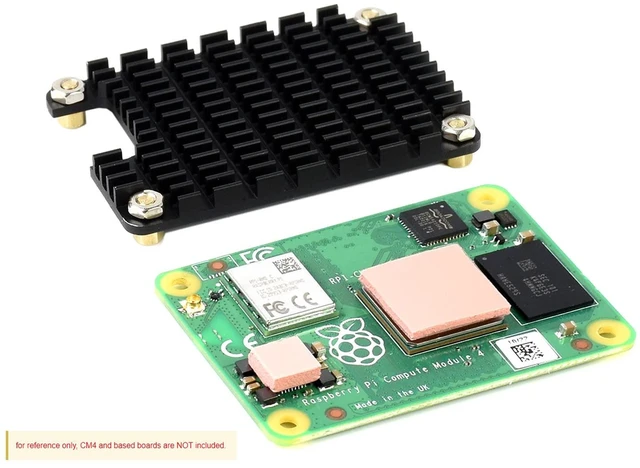 Alt view image 2 of 6 - Dedicated Aluminum Heatsink Compatible with Raspberry Pi Compute Module 5 (CM5) / Compute Module 4 (CM4), CM4/ CM5 Heatsink with Screws and Thermal Tapes