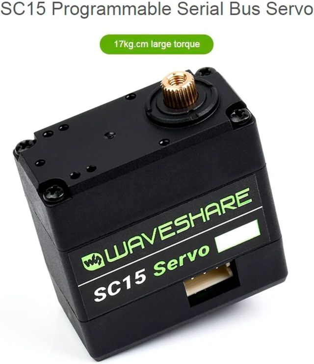 Alt view image 3 of 7 - 17KG SC15 Large Torque Programmable Serial Bus Servo Motor, Servo or Motor Dual Modes for Robotic Arms, Hexapod Robots, Humanoid Robots, Wheeled Robots, etc.