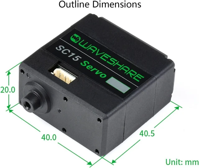 Alt view image 7 of 7 - 17KG SC15 Large Torque Programmable Serial Bus Servo Motor, Servo or Motor Dual Modes for Robotic Arms, Hexapod Robots, Humanoid Robots, Wheeled Robots, etc.