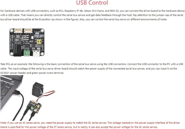 Alt view image 6 of 7 - Serial Bus Servo Driver Board with Servo Power Supply and Control Circuit, Suitable for ST/SC Series Serial Bus Servos, Supports Controlling up to 253 ST/SC Series Serial Bus Servos at the Same Time