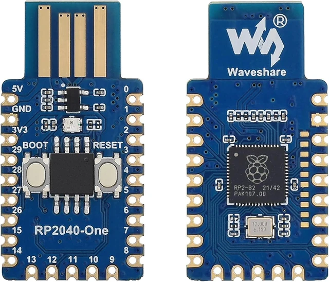 Main image of RP2040-One, Pico-Like MCU Board Based on Raspberry Pi RP2040, 4MB Flash MCU Board, Dual-Core Arm Cortex M0+ Processor up to 133 MHz, Onboard USB Type-A Plug,Plug and Play
