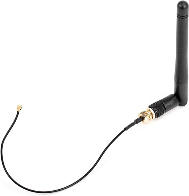 Alt view image 2 of 5 - Antenna Kit Compatible with Raspberry Pi Compute Module 5 (CM5) / Compute Module 4 (CM4), Supports 2.4G/5G W-i-F-i Frequency Band, SMA Male Central Pin, 2±0.5 dBi