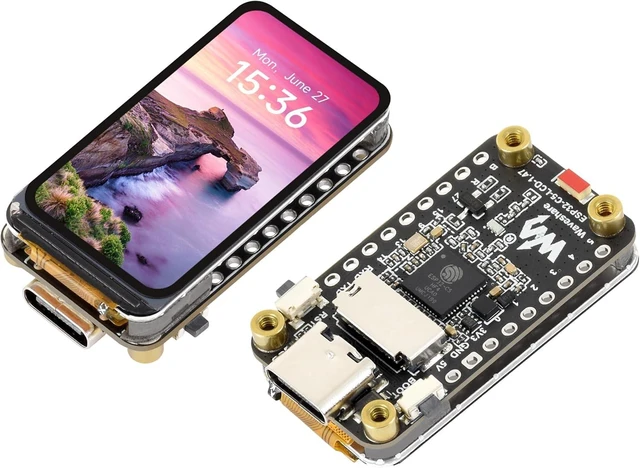 Main image of ESP32-C5 1.47inch LCD Display Dev Board, 172 x 320, 262K Color