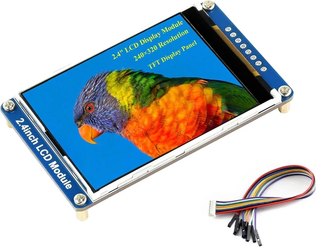Main image of 2.4inch LCD Display Module 240x320 Resolution 65K RGB Colors Embedded ILI9341 Driver SPI Interface, TFT Display Screen Compatible with Raspberry Pi 5 Pi 4B 3B+ 3B Pi Zero W WH Zero 2W/Ard/STM32