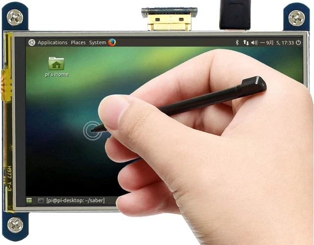 Alt view image 3 of 7 - waveshare 4 inch HDMI LCD IPS Display 800x480 Resolution Resistive Touch Screen HDMI Interface for Raspberry Pi 4B/3B+/3B/2B/B+/A+/Zero W,Support Raspbian/Ubuntu/Kali/Retropie