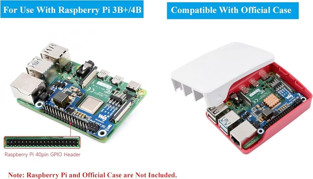 Alt view image 4 of 7 - Waveshare PoE HAT for Raspberry Pi 4B/3B+, Power Over Ethernet (PoE) Support 802.3af, Compatible with Official Case, Supports Cooling Fan