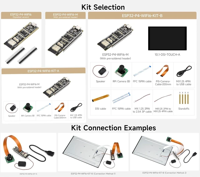 Alt view image 7 of 7 - ESP32-P4-WIFI6 High-Performance Development Board, Based On ESP32-P4 and ESP32-C6, Supports Wi-Fi 6 and Bluetooth 5 / BLE, Rich Human-Machine Interfaces, Supports AI Speech Interaction