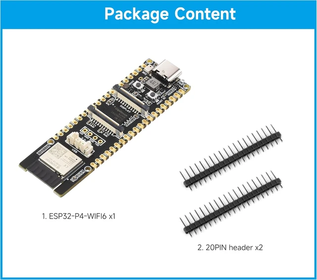 Alt view image 6 of 7 - ESP32-P4-WIFI6 High-Performance Development Board, Based On ESP32-P4 and ESP32-C6, Supports Wi-Fi 6 and Bluetooth 5 / BLE, Rich Human-Machine Interfaces, Supports AI Speech Interaction