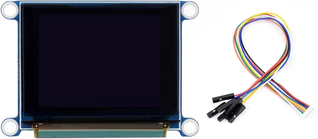 Alt view image 6 of 7 - 1.27inch RGB OLED Display Module 128×96 Resolution Screen, 262K RGB Colors SPI Interface 3.3V / 5V Operating Voltage, for Ardu/Raspberry Pi/STM32