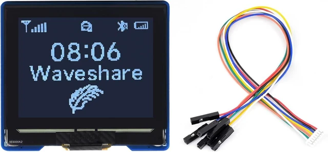 Alt view image 6 of 7 - waveshare 1.32inch OLED Display Module 128×96 Resolution Screen, 16 Gray Scale 3.3V / 5V Operating Voltage SPI / I2C Communication, for Ardui/Raspberry Pi/STM32, etc.