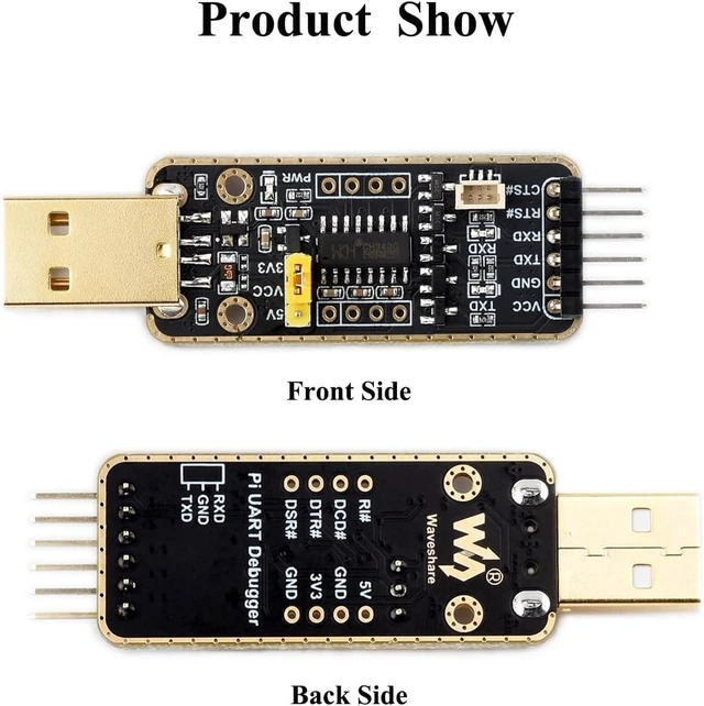 Alt view image 7 of 7 - USB to UART Debugger Module for Raspberry Pi 5, Type-A Port Onboard UART Connector, Pi5 UART Debugging for Mac Linux Android Windows 7/8/8.1/10/11, High Baud Rate Transmission