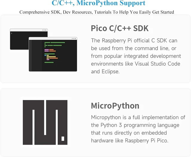 Alt view image 7 of 7 - 3PCS RP2350-Zero Mini Development Board, Based On RPi RP2350A Dual-Core & Dual-Architecture Microcontroller, 29 x Multi-Function GPIO Pins Type-C Connector, Support C/C++, MicroPython