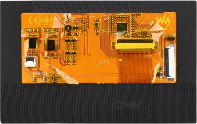 Alt view image 2 of 6 - waveshare 5inch DSI Display 800 x 480, IPS Screen, 160°Viewing Angle, Compatible with Raspberry Pi 4B/3B+/3A+/3B/2B/B+/A+, Compute Module3/3+/Compute Module 4 (No Touch)