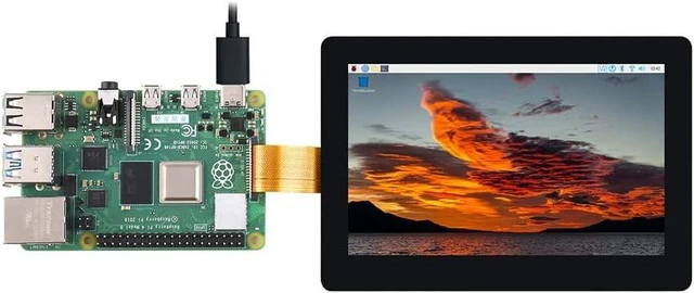 Alt view image 4 of 6 - waveshare 5inch DSI Display 800 x 480, IPS Screen, 160°Viewing Angle, Compatible with Raspberry Pi 4B/3B+/3A+/3B/2B/B+/A+, Compute Module3/3+/Compute Module 4 (No Touch)