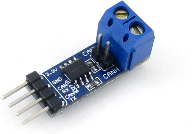 Main image of SN65HVD230 CAN Bus Transceiver Board for Connecting MCUs to CAN Network, Pinout Compatible with PCA82C250, ESD Protection, CAN Bus Communication Module, 3.3V