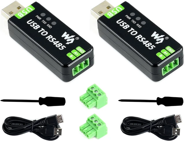Main image of 2PCS Industrial USB to RS485 Bidirectional Converter Adapter Board with Original FT232RNL and SP485EEN Chip Fast Communication up to 1.2km Transmission Distance Embed Protection Circuits