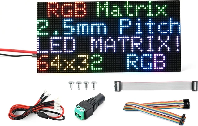 Main image of 2048 RGB Full-Color LED Matrix Panel, 2.5mm Pitch, 64 x 32 Pixels