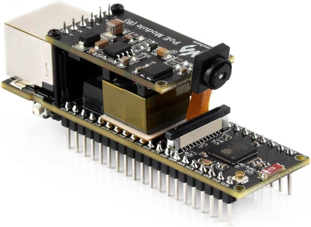 Main image of ESP32-S3 Ethernet PoE+Camera Dev Board, Wi-Fi, Bluetooth, ETH Communication