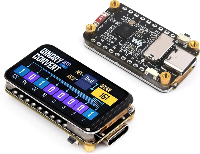 Main image of ESP32-C6 1.47inch Display Development Board,172×320, 262K RGB Color, 262K Color, 160MHz Running Frequency Single-core Processor, Support W-iF-i & BLE, with Colorful RGB LED, ESP32 with Display
