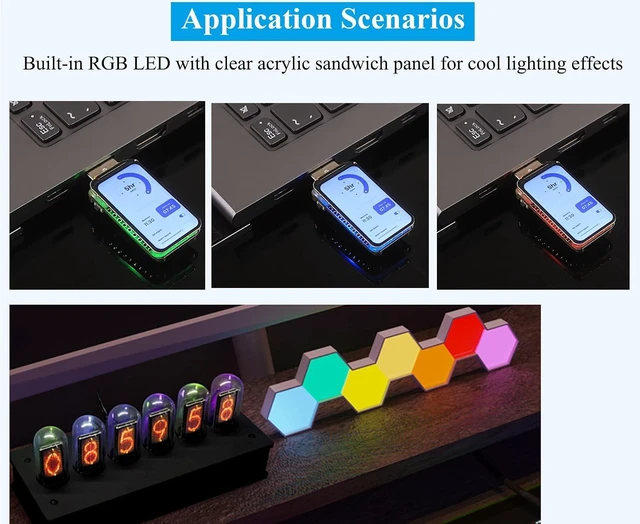 Alt view image 7 of 7 - ESP32-S3 1.47inch Display Development Board, 172×320, 262K RGB Color, Dual-core Processor Up to 240MHz, Support WiFi & BLE, with Colorful RGB LED, ESP32 with Display