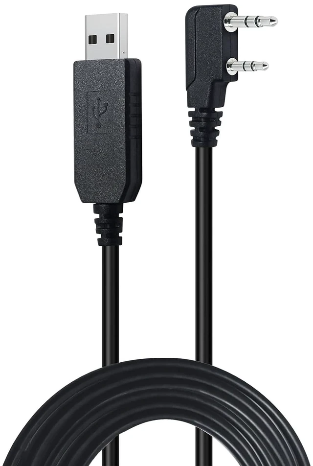 Main image of DTECH USB Programming Cable with FTDI Chip for BaoFeng UV-5R BF-F8H-P UV-82H-P UV-82 BF-888S H777 TH Series K1 Kenwood 2 Pin Connector Two Way Ham Radio Cord 3ft