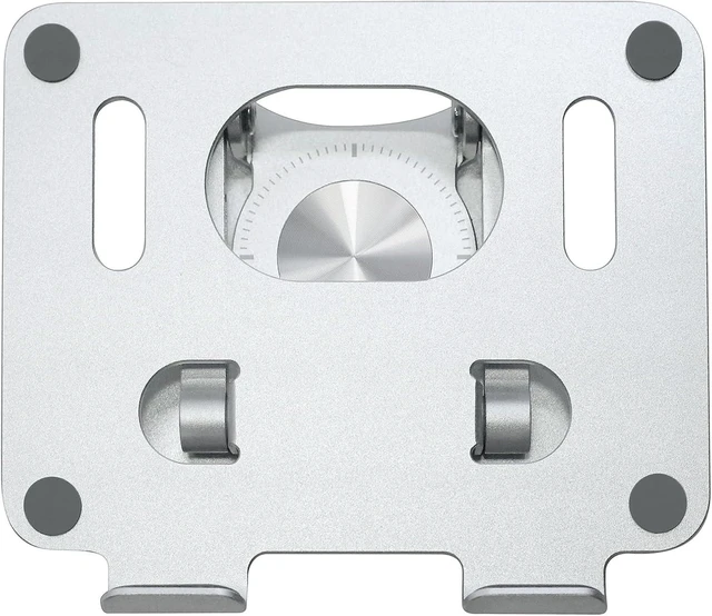 Alt view image 7 of 7 - DCHAV Foldable Adjustable Drawing Tablet Stand for Desk iPad Holder Laptop Computer Riser 360 Rotating Ergonomic Aluminum Raised Table for Portable Monitor Phone 5-12 Inch Notebook, Silver