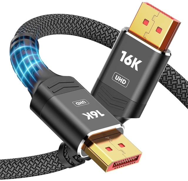 Main image of Displayport Cable 2.1, 16K DP 2.0 Cable 10FT
