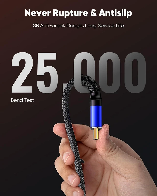 Alt view image 4 of 7 - 8K HDMI 2.1 Cable 2-Pack 6.6FT/2M, 48Gbps Ultra High Speed-Blue