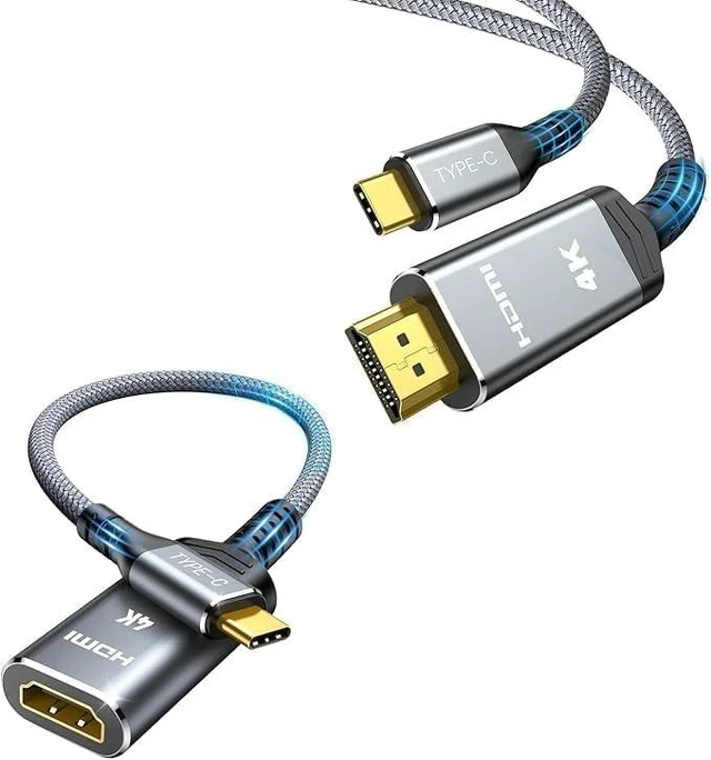 Main image of USB C to HDMI Cable&USB C to HDMI Adapter, 4K@60Hz