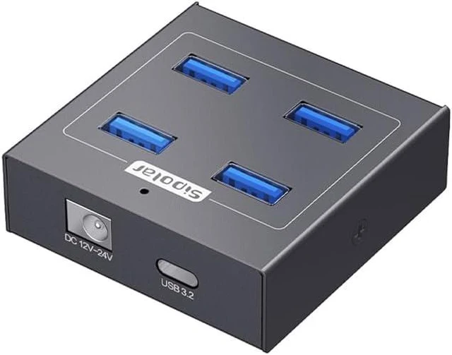 Main image of Metal 10Gbps USB3.2 USB-A Hub,4 Ports USB3.2 Gen2,mouting Bracket,USB Expander for Laptop PC MacBook