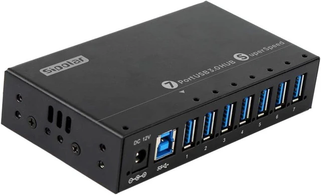 Main image of 7 Port USB 3.0 hub - 36W Powered USB HUB with BC 1.2 Charging Ports for ATM