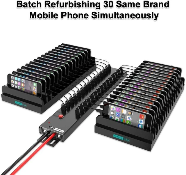 Alt view image 4 of 7 - A-812 USB Charger, USB Data Hub,USB 2.0 HUB 30 Ports, USB Charging Station Built in 300Watt Power Supply - 2A Charging