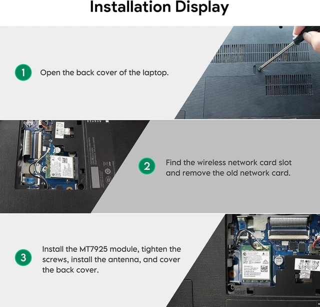 Alt view image 7 of 7 - WiFi 7 M.2 Wireless Card BE6500 for AMD/Intel Windows 11 (64-Bit) | Bluetooth 5.4 Card Tri-Band 6G/5G/2.4Ghz OFDMA 802.11be Wi-Fi 7 Network Card for Laptop PC, Also Support Linux Kernel 6.7+
