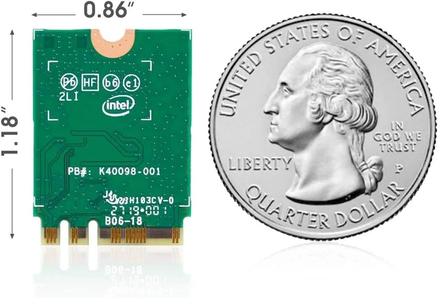 Alt view image 2 of 7 - WiFi 6 AX200NGW M.2 Wireless Network Card WiFi Adapter with Bluetooth 5.0 Receiver Adapters for Notebook Laptop PC 802.11AX Dual Band 2.4GHz 574Mbps / 5GHz 2.4Gbps Support Windows 10 64bit