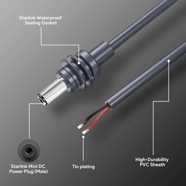 Alt view image 6 of 7 - LOVE 12V to 48V DC Step Up Converter 144W for Starlink Mini & Mini X | Starlink Mini Step Up Converter 12V Adapter, 144W Power Supply, Waterproof DC Booster 6.6FT DC Male Power Cord