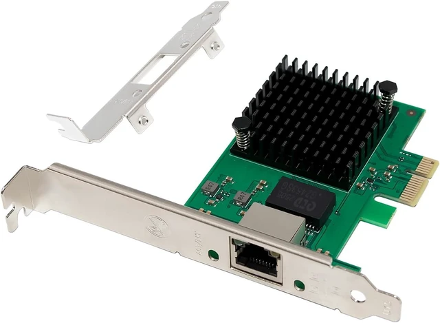 Main image of 10Gbps PCIe Network Card with RTL8127AT Chip Multi-Giga-bit Ethernet Adapter (10G/5G/2.5G/1G/100Mbps) PCIe 4.0 X1 NIC, RJ45 LAN Controller with PXE Boot, Low Profile Bracket for Windows/Linux