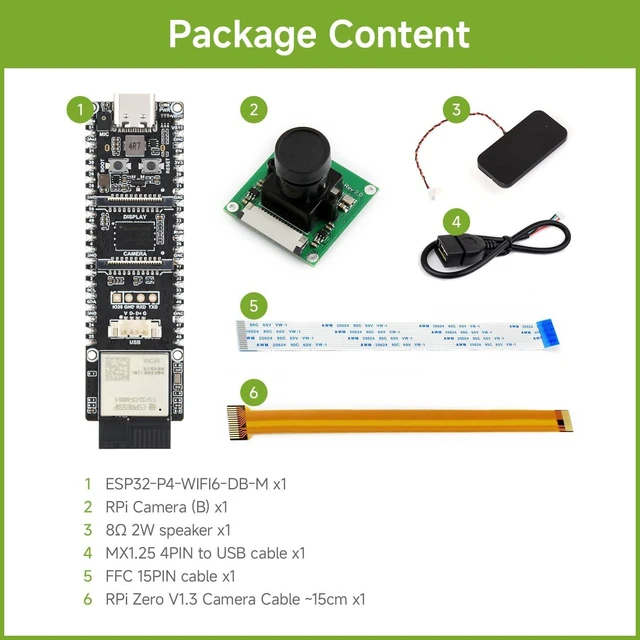 Alt view image 2 of 7 - Waveshare ESP32-P4 Dual-Core RISC-V Dev Board, PCB Antenna, KIT A | With Integrated ESP32-C5, Supporting 2.4GHz & 5GHz Wi-Fi 6, Secure Encryption, And AI Voice Interaction