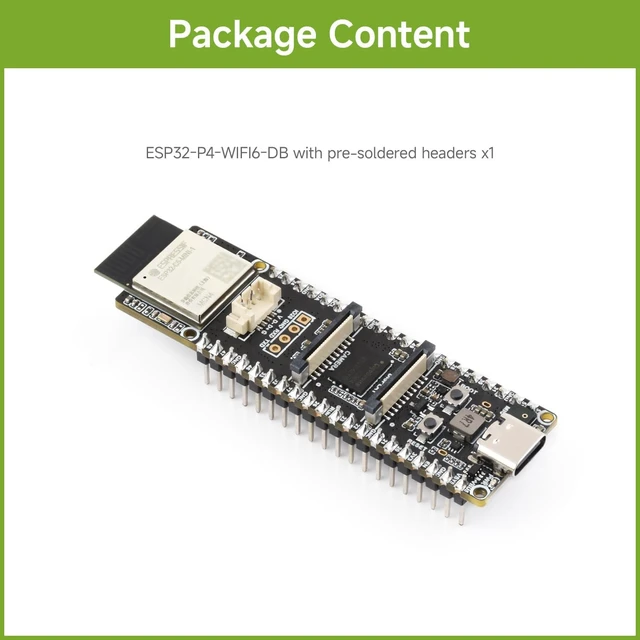 Alt view image 2 of 7 - Waveshare ESP32-P4 Dual-Core RISC-V Dev Board, PCB Antenna, with Pins | With Integrated ESP32-C5, Supporting 2.4GHz & 5GHz Wi-Fi 6, Secure Encryption, And AI Voice Interaction