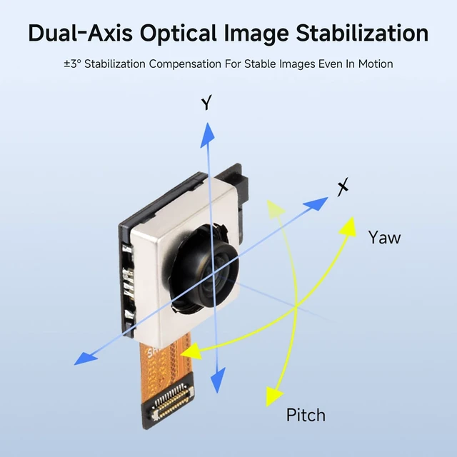 Alt view image 6 of 7 - Waveshare IMX563 12MP OIS Camera Module, 122° Wide-Angle Lens | Autofocus, Dual-Axis Optical Image Stabilization (OIS), 4Lane MIPI CSI-2 Interface