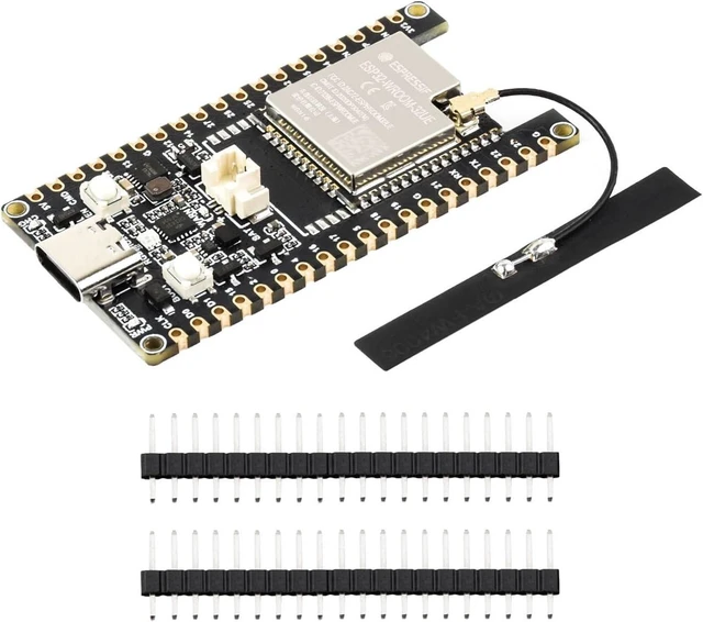 Main image of Waveshare ESP32 Microcontroller Wi-Fi Dev Board, 16MB Flash | ESP32-WROOM-32UE-N16, PCB Built-in Antenna, 32-bit LX6 dual-core processor, Onboard ESP32-WROOM module, dual-Mode Bluetooth