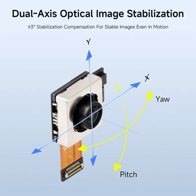 Alt view image 6 of 7 - Waveshare IMX563 12MP OIS USB Camera (A), Autofocus, USB 2.0 Type-C Port | IMX563 Sensor, Dual-Axis Optical Image Stabilization