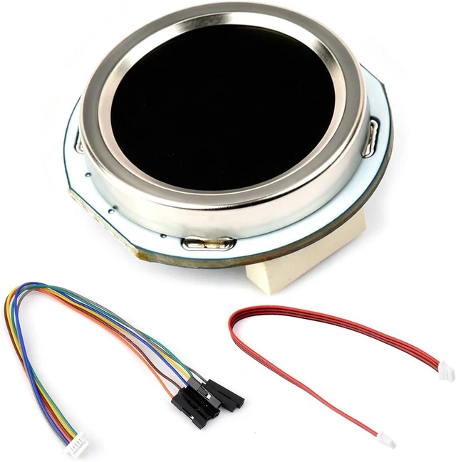 Main image of Waveshare Round-Shaped All-in-One Capacitive Fingerprint Sensor G Type | Onboard LED indicator, 192 × 192 Image Pixels, Commercial Fingerprinting Algorithm, UART Communication, Compact Size