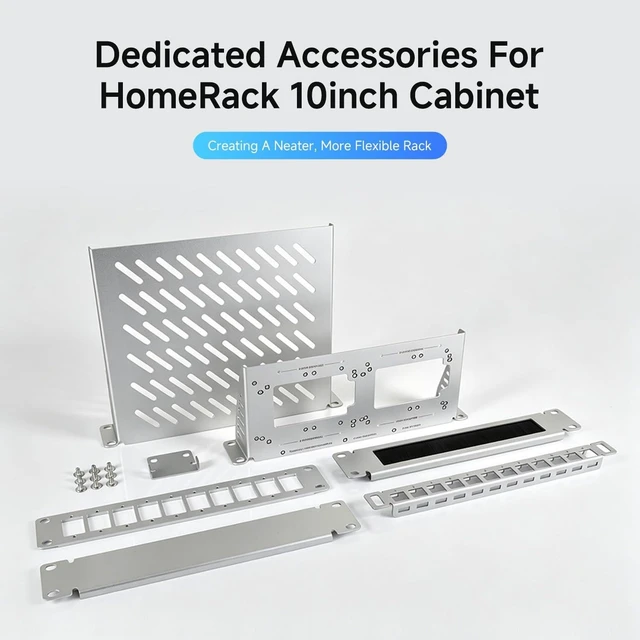 Alt view image 3 of 7 - Waveshare HomeRack 10inch Cabinet Acce-1U Blank Panel | HomeRack Blank Panel 1U