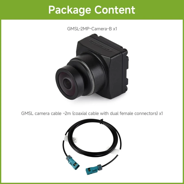 Alt view image 2 of 7 - Waveshare 2MP GMSL Camera Module, 118.4°FOV, Automotive-Grade Image Sensor | Built-in ISP, AA Lens, IP67 Protection Degree And More Durable, 2MP, IP67 Water-resistant