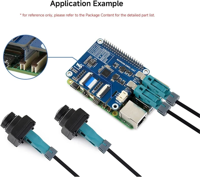 Alt view image 5 of 7 - Waveshare 2MP GMSL Camera Module, 118.4°FOV, Automotive-Grade Image Sensor | Built-in ISP, AA Lens, IP67 Protection Degree And More Durable, 2MP, IP67 Water-resistant