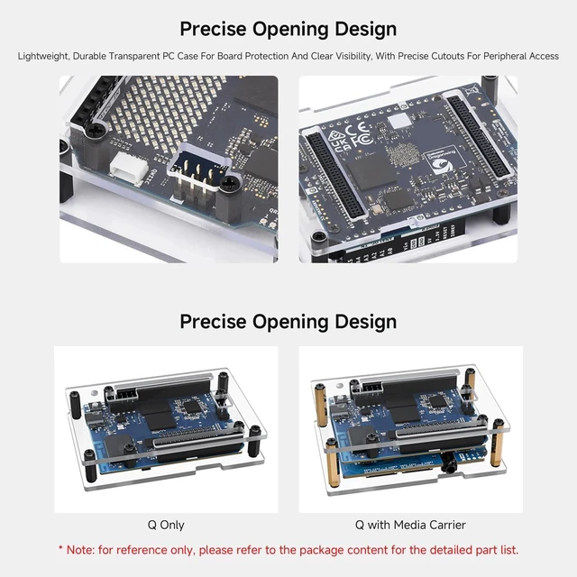 Alt view image 5 of 7 - Waveshare Q Dev Board Kits Come with Transparent PC Case
