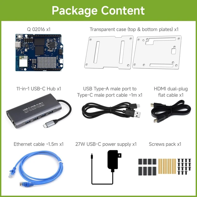 Alt view image 2 of 7 - Waveshare Transparent PC Case, Comes with Q 02016, 2GBRAM + 16GB eMMC | Supports Installation With The Q 02016 Media Carrier board, With Precise Opening Design For Peripheral Access