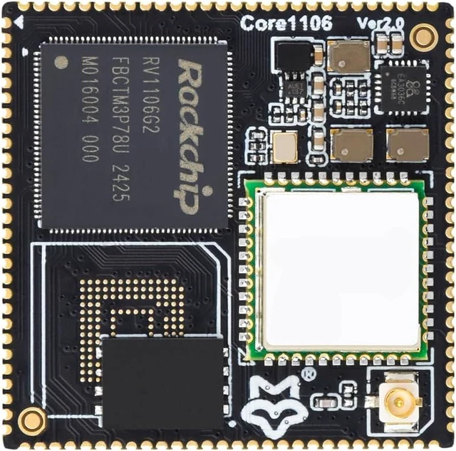 Main image of Waveshare Luckfox Core1106 Core Board, 128MB, with Wireless, 256MB SPI NAND | Based On Rockchip RV1106 Chip, 8GB eMMC/256MB SPI NAND, Integrates ARM Cortex-A7/RISC-V MCU/NPU/ISP Processors