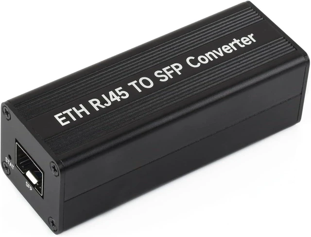 Main image of Waveshare Giga-bit auto-Negotiation SFP Fiber-to-Ethernet Converter,with PoE | RTL8213B controller chip, supports 1.25Gbps optical transceiver, onboard status indicators