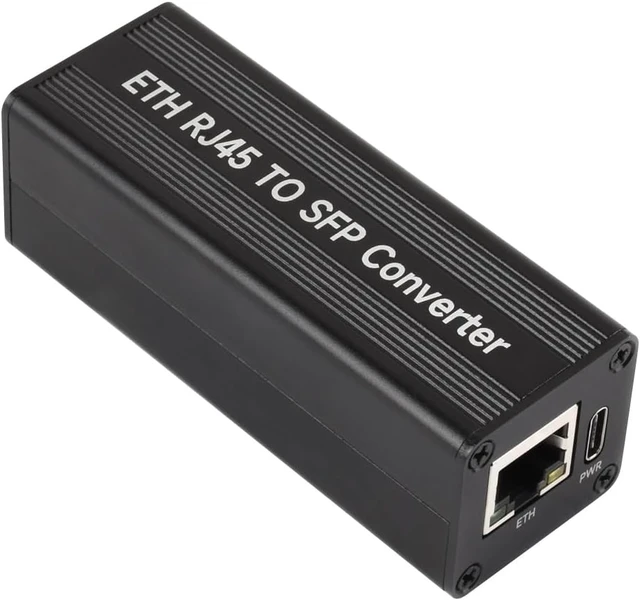 Main image of Waveshare Giga-bit auto-Negotiation SFP Fiber-to-Ethernet Converter | RTL8213B controller chip, supports 1.25Gbps optical transceiver, onboard status indicators